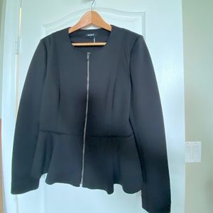 DKNY black peplum jacket